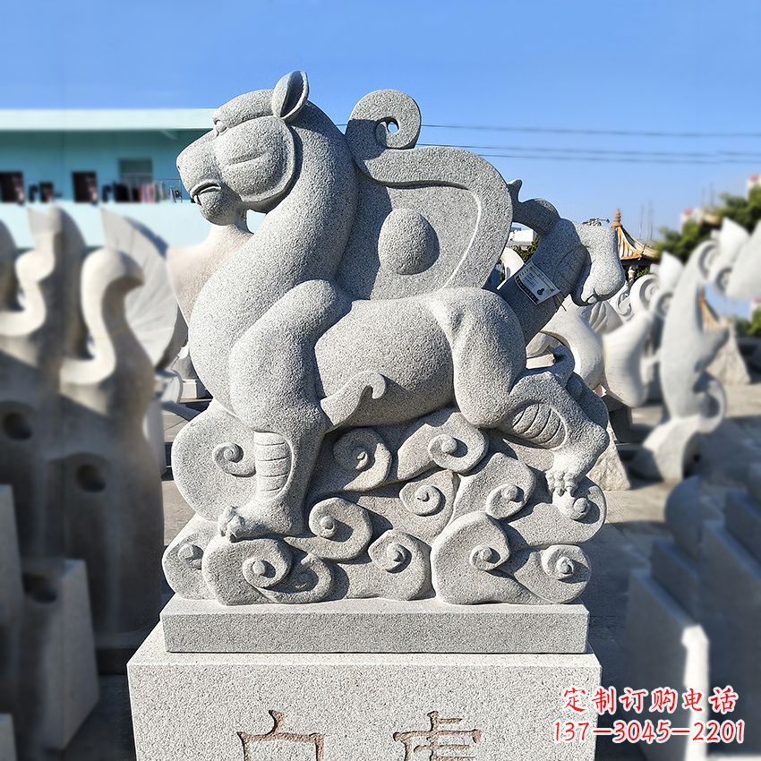 江西精美动物雕塑——上古四神兽石雕之白虎