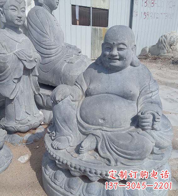 江西青石仿古弥勒佛雕塑