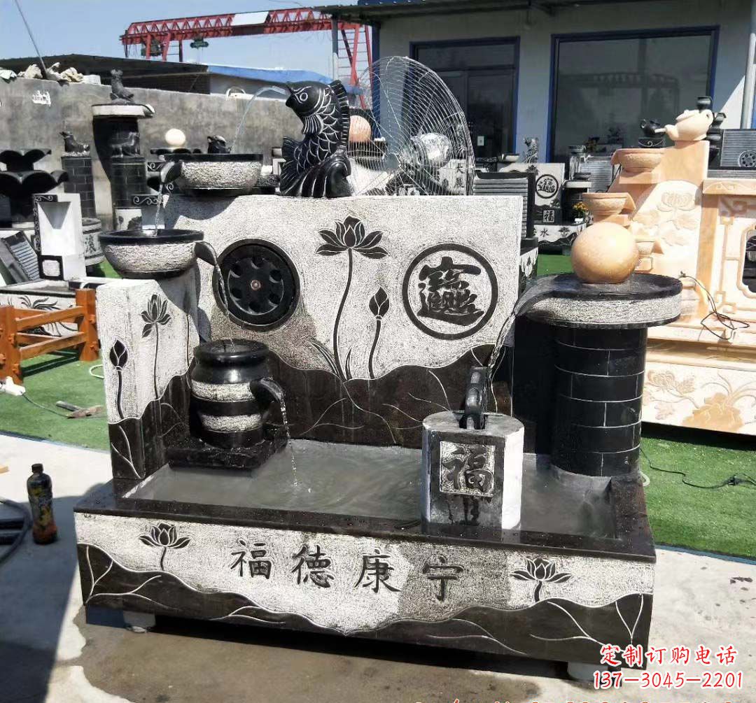 江西青石水池石雕——美丽水中景观