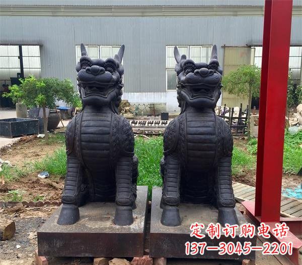 江西青铜精美麒麟雕塑,注入艺术气息