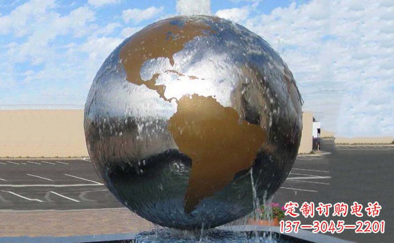 江西精细不锈钢地球雕塑,让您的家居更有文艺范