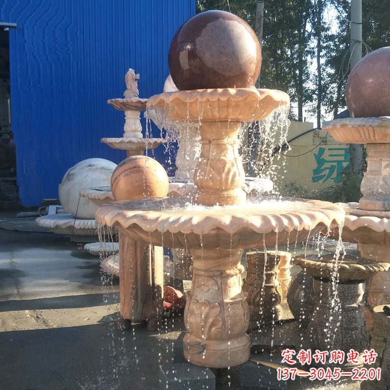 江西曲阳风水球雕塑,营造财运亨通的好运符
