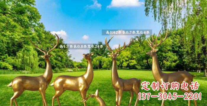 江西美轮美奂的鹿雕塑,是铜雕工艺在古典雕塑艺…