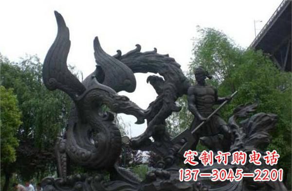 江西赛龙舟铜雕,青史留驰名!