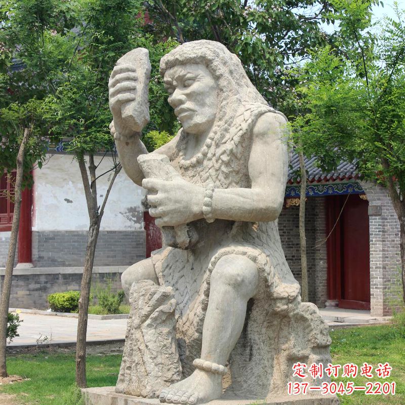 江西燧人氏石雕,传承中国古代文化