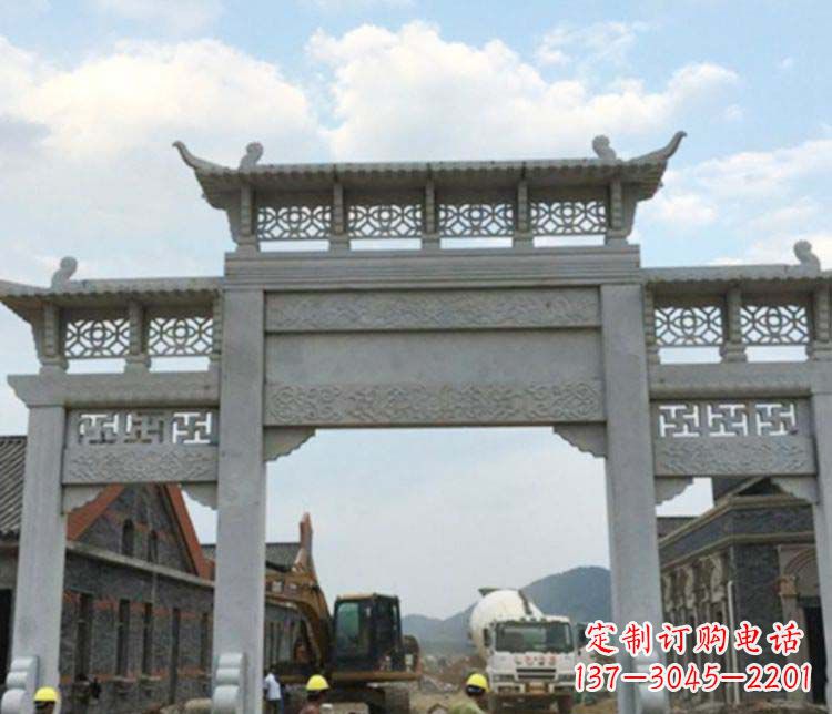 江西牌坊大理石石雕:显露美丽的古典风情