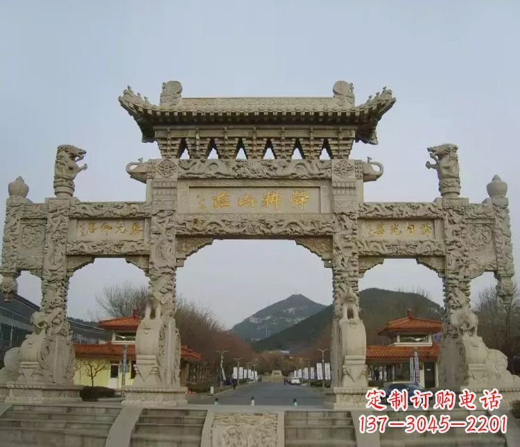 江西铭刻美好时光,中领雕塑牌坊石雕