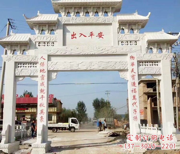 江西三门石牌坊石雕艺术