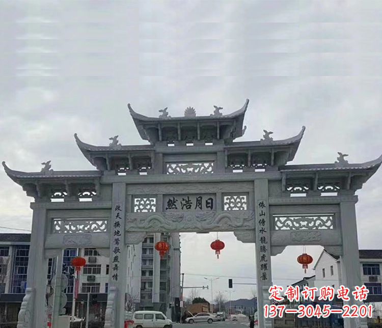 江西三门五楼石牌坊:精美石雕艺术