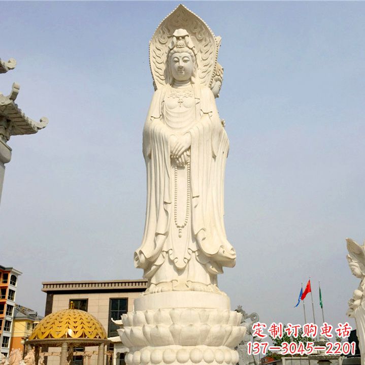 江西中领雕塑:观音三面佛像雕塑