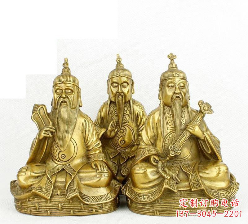 江西三清祖师神像铜雕,古典经典展现