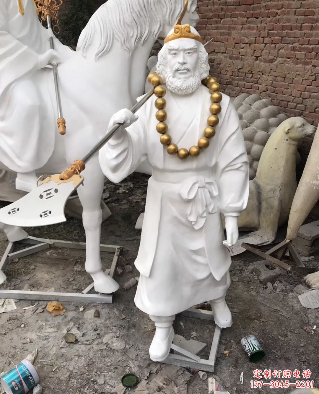 江西沙和尚人物石雕,精美而有灵气
