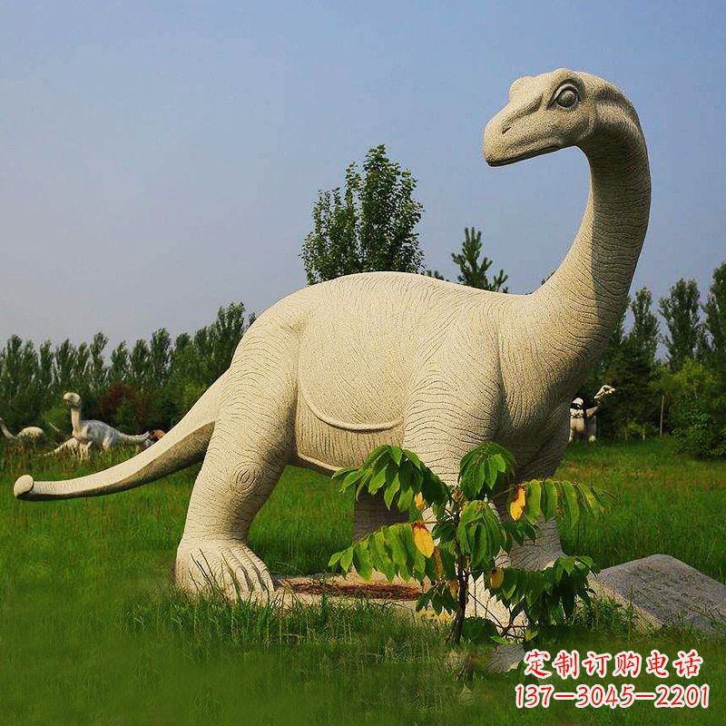 江西砂岩雷龙石雕恐龙-动物园园林动物雕塑摆件