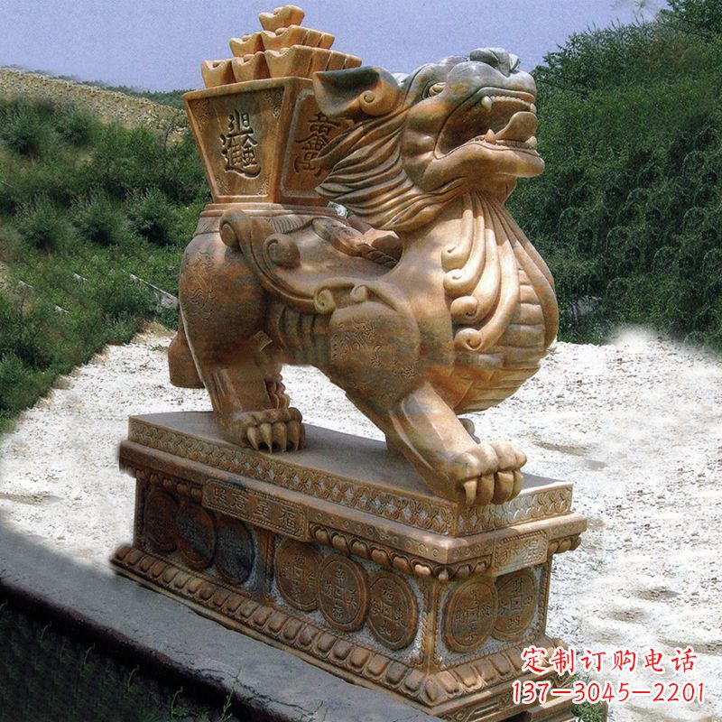 江西标题:雕刻吉祥传统文化——貔貅石雕