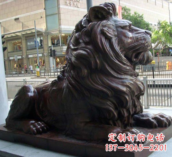 江西汇丰铜狮子雕塑,引领潮流,传承中国古典文化