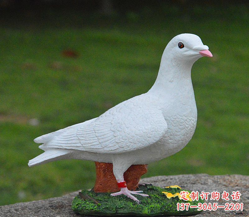 江西美丽的和平鸽雕塑，传递暖暖的正能量