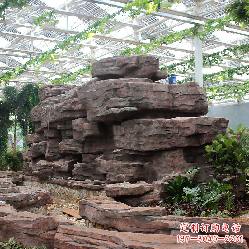 江西风格独特的假山雕塑,打造精美生态园庭院