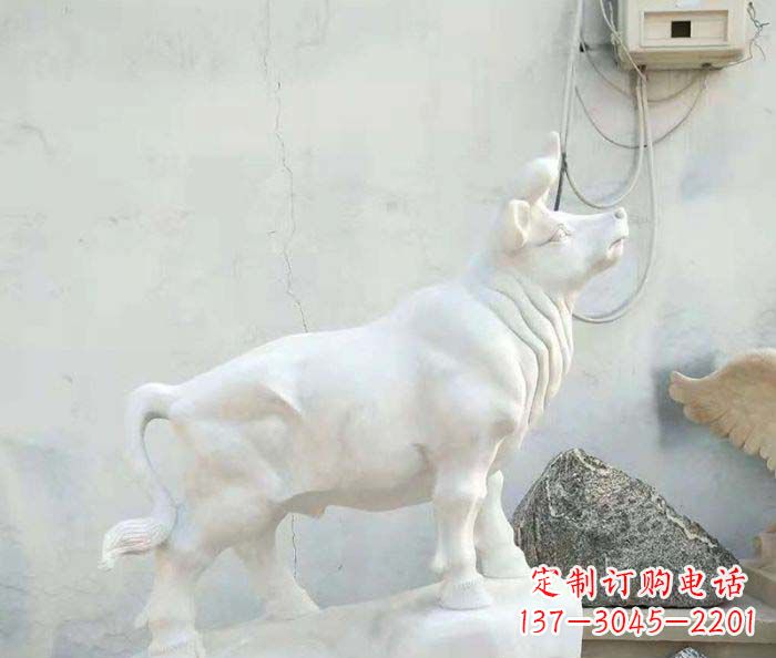 江西精美汉白玉石动物雕塑