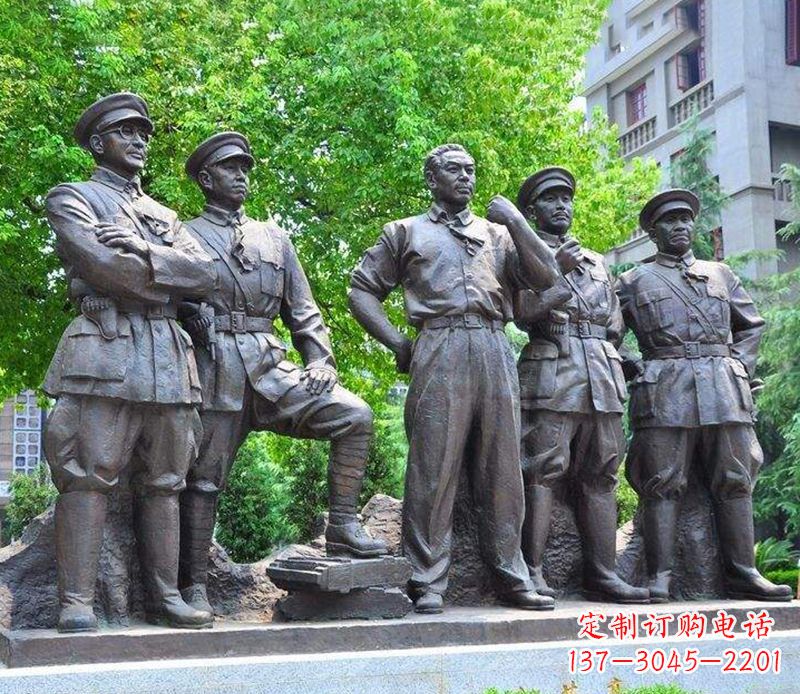 江西名人元帅铜雕,让你永久记住他们