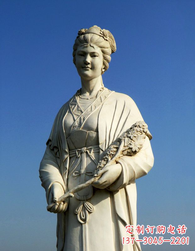 江西领雕塑:精致雕刻,体现经典美女雕像