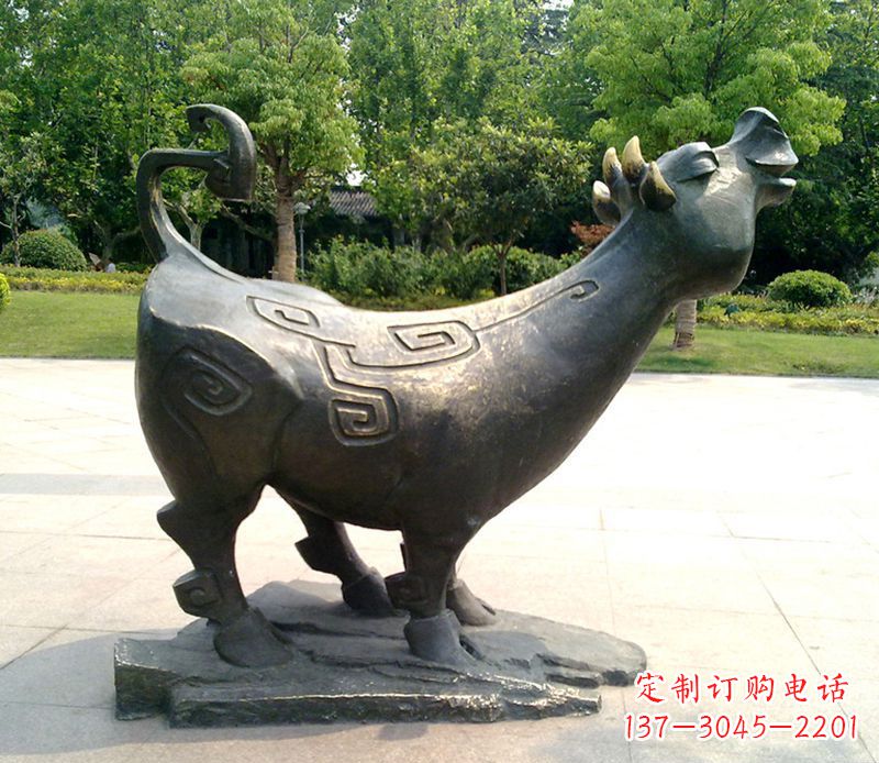 江西十二生肖铜雕塑,中领领先一步