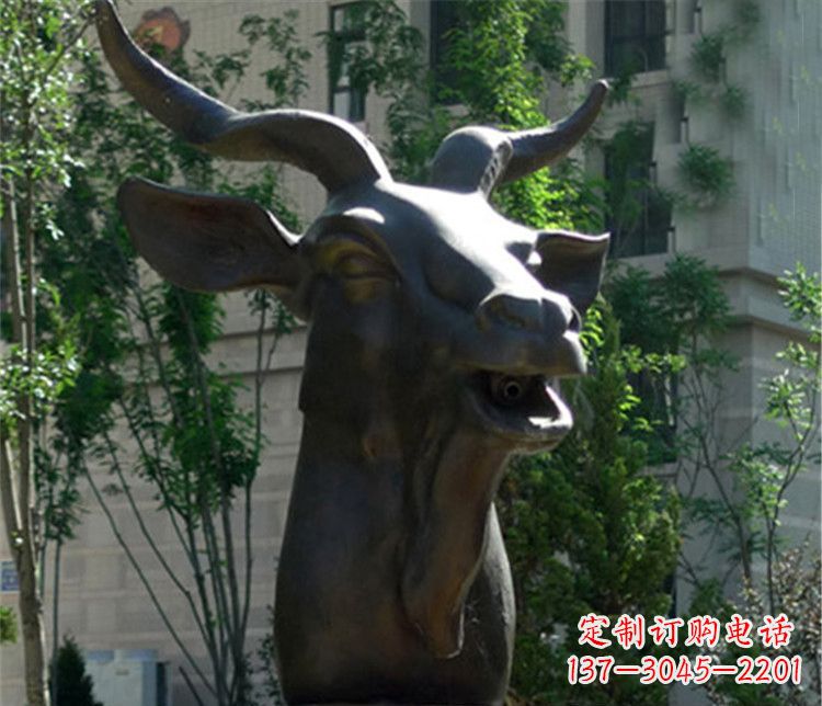 江西十二生肖铜雕羊首饰
