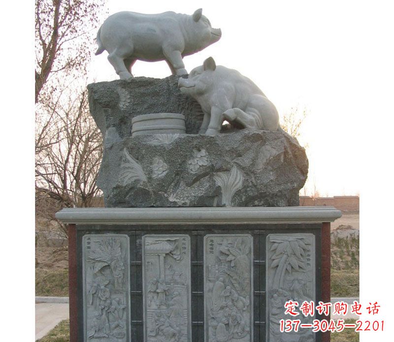 江西十二生肖猪石雕——质地原生态传承千年文化