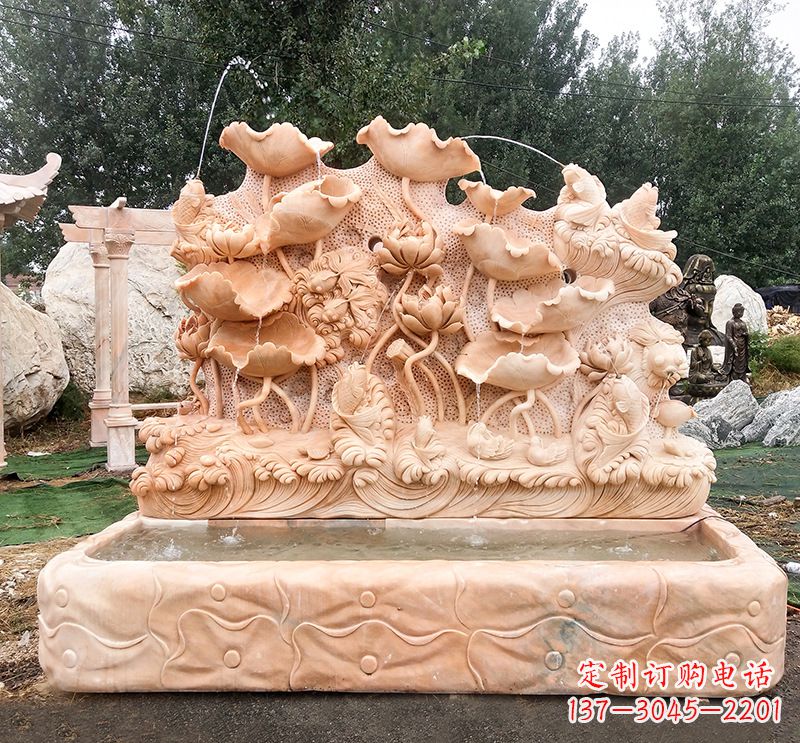 江西汇聚自然艺术的石材喷泉雕塑