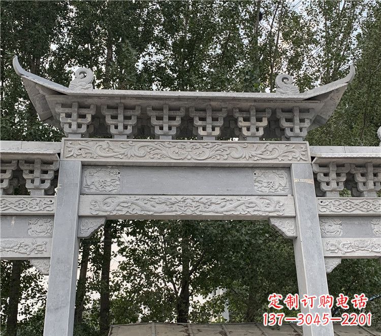 江西石材石雕牌坊