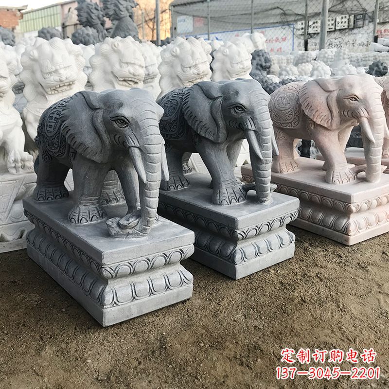 江西中领雕塑:精美大象雕塑