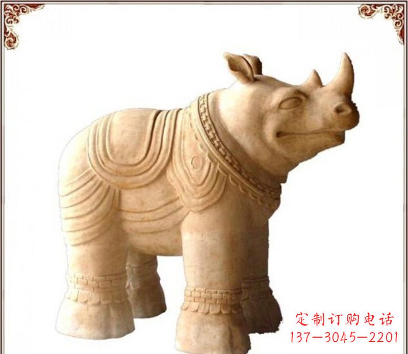 江西石雕大水牛公园动物摆件