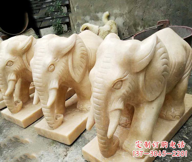 江西石雕大象喷水雕塑,令人惊叹的艺术之作