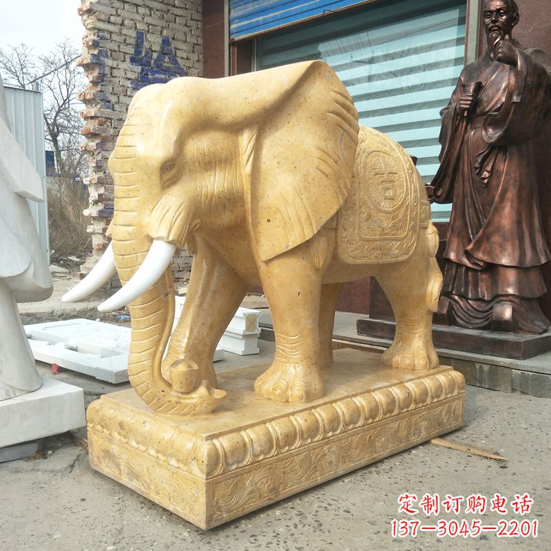江西精美大象雕塑,为你定制宅神兽