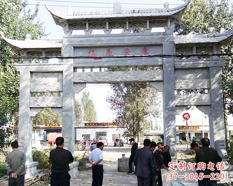 江西中领雕塑:专业制作精美的牌坊雕塑