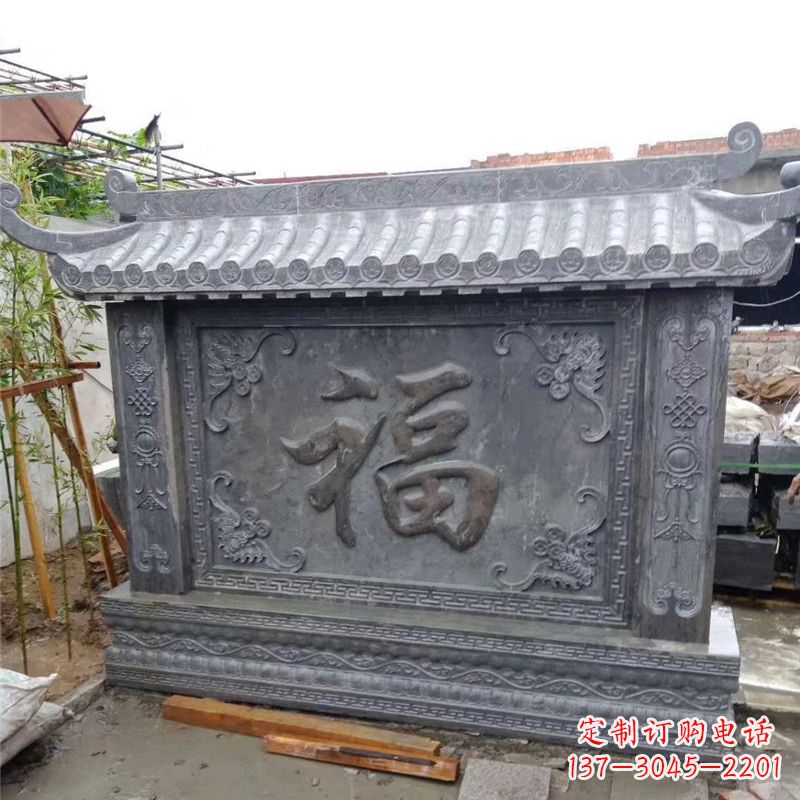 江西中领雕塑:福字雕塑,点缀婚房庭院
