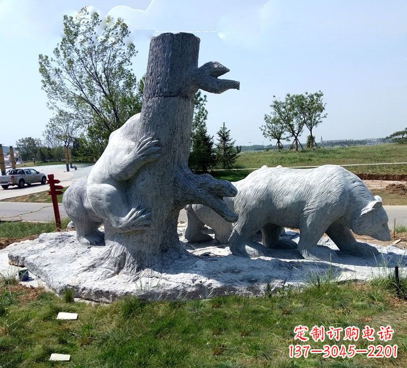 江西欧洲风格狗熊公园雕塑