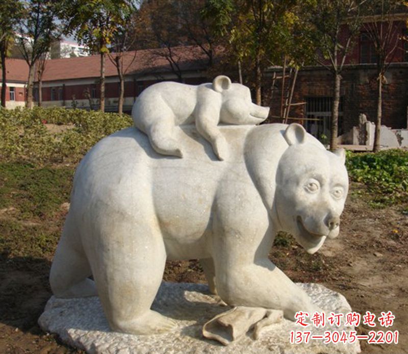 江西狗熊雕塑景观,给你一个精美园林