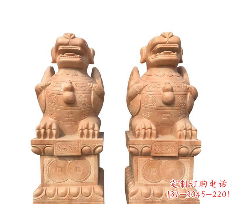 江西精美貔貅雕塑,让太古神兽在家中常伴
