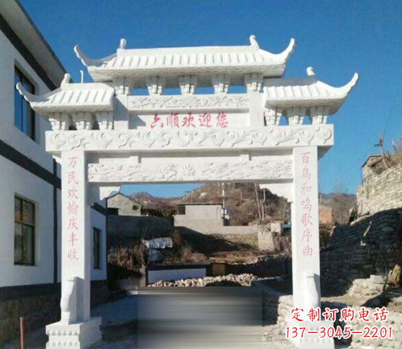 江西牌坊雕塑:为景观增添独特灵气