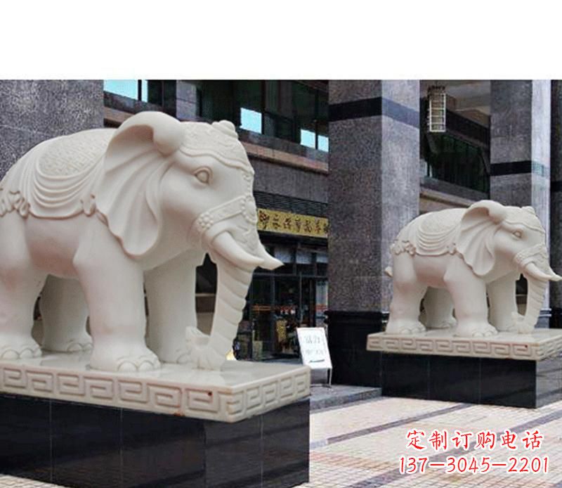 江西最佳选择——石雕酒店大象雕塑