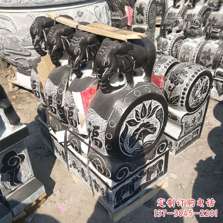 江西石雕门墩雕凤凰