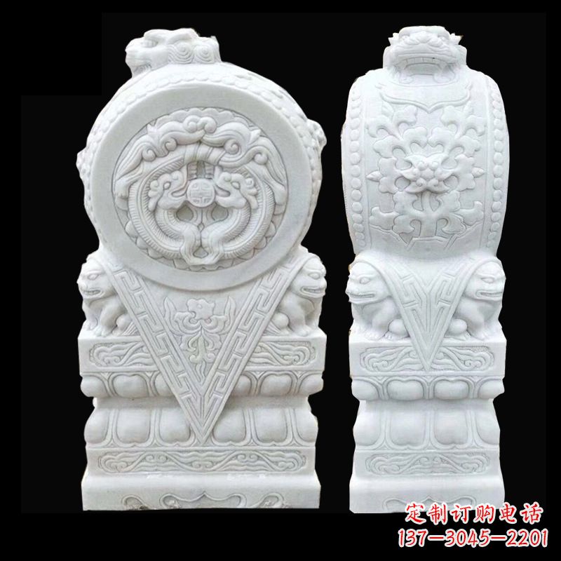 江西中领雕塑精心打造的石雕门墩雕塑,采用优质…