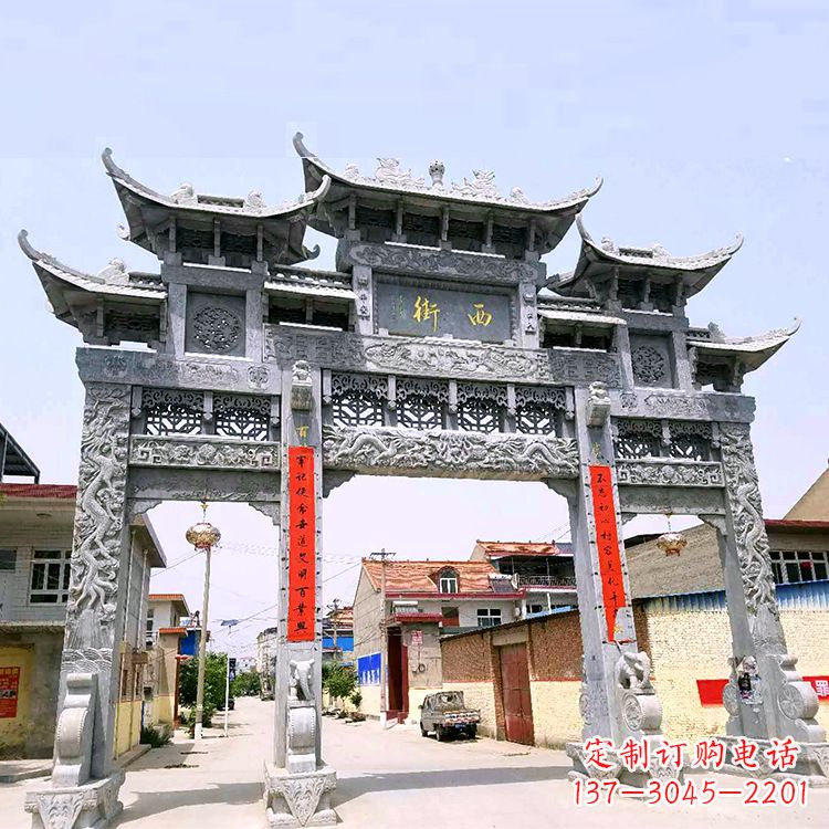 江西石雕牌坊雕塑