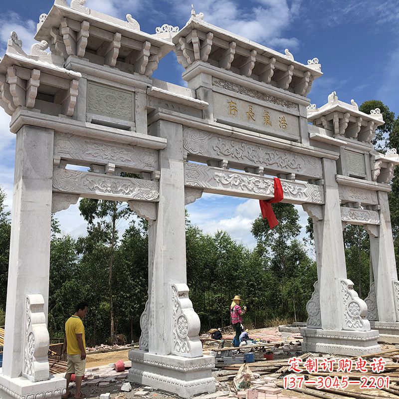 江西石雕牌坊陵墓雕塑,让你的家族历史永载史册