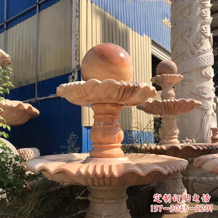 江西石雕五福临门风水球