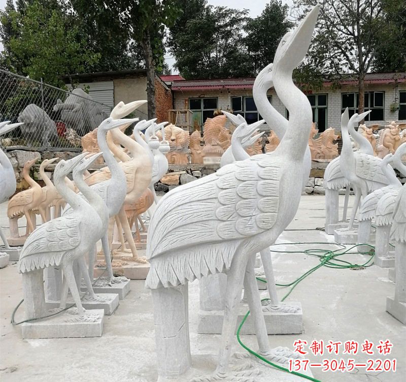 江西石雕小仙鹤