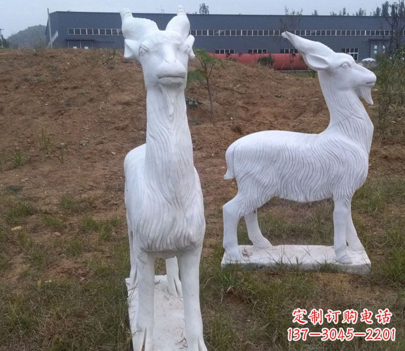 江西石雕羊动物雕塑