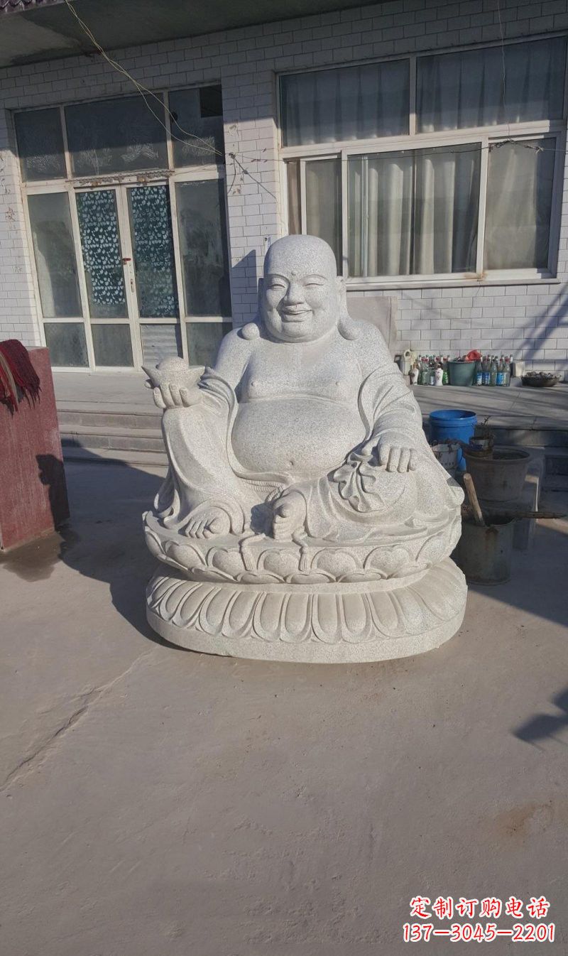 江西石雕坐式弥勒佛
