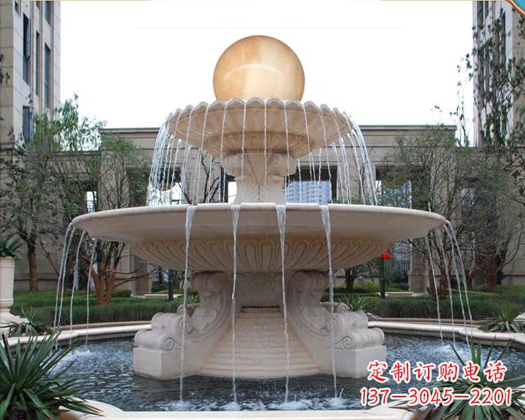 江西石墩喷泉石雕