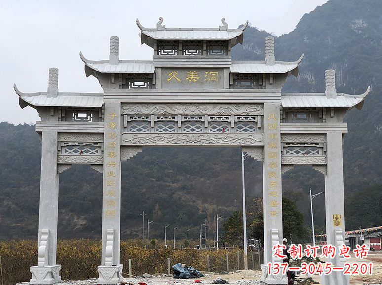 江西石牌坊 石雕